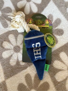 4/$20 - Wicked: Shiz Plush Rope Dog Toy Blue & White
